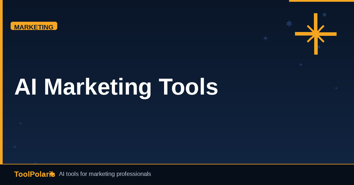 AI Marketing Tools Comparison Chart 2026 (I Tested 20+) — ToolPolaris